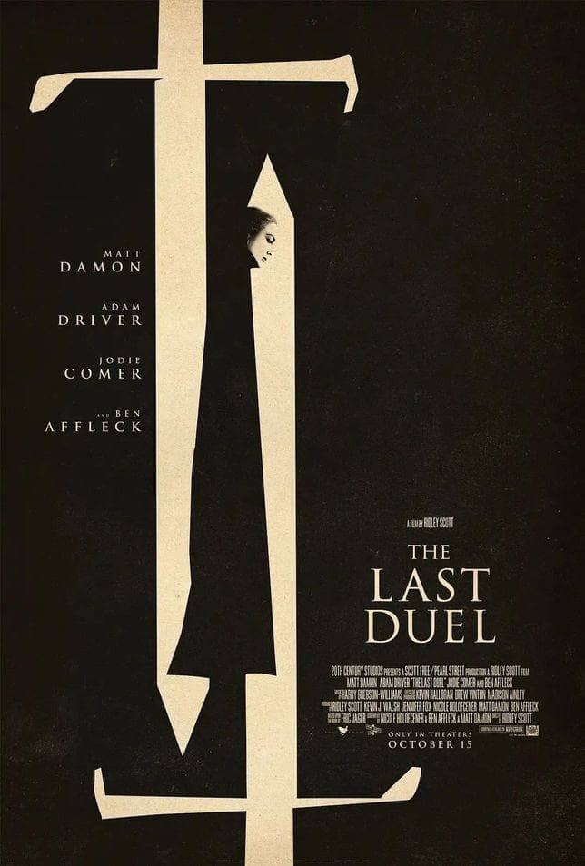 Poster của The last duel sáng tạo và giàu ý nghĩa 